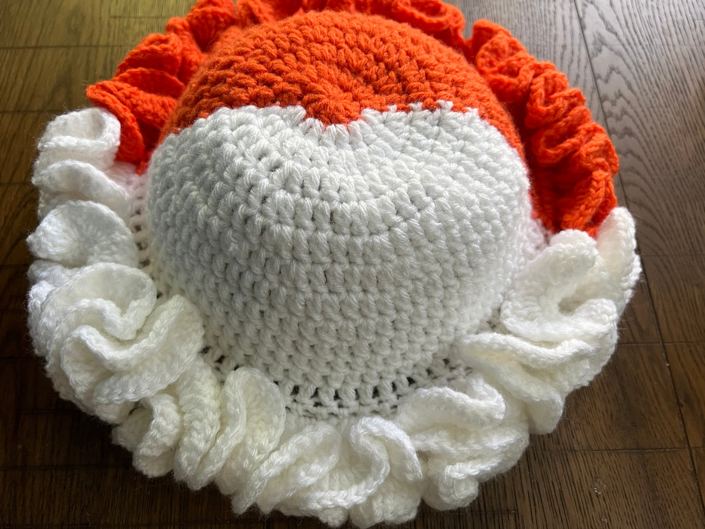 Split Ruffle hat (made to order)