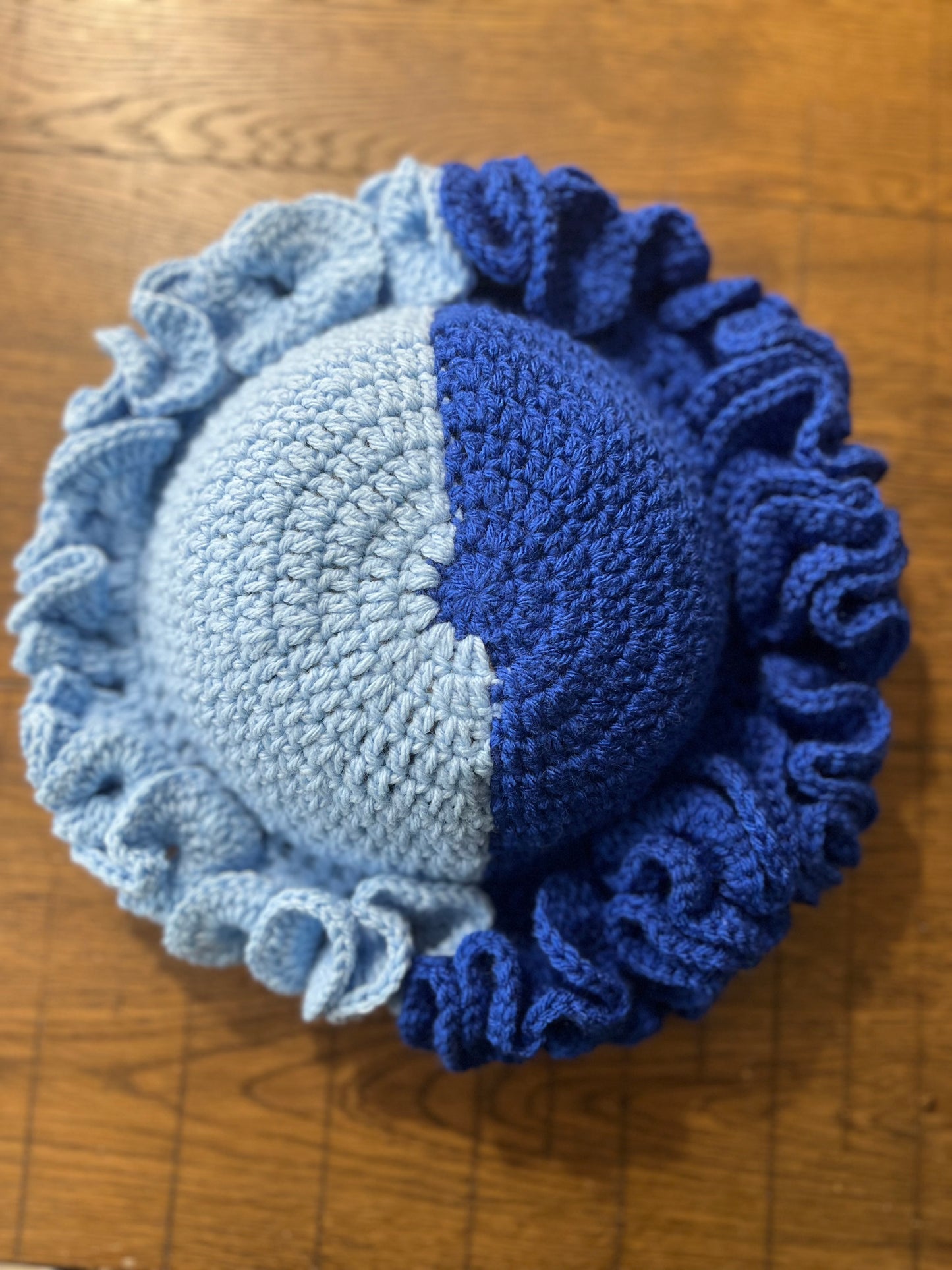 Ruffle hat (made to order)