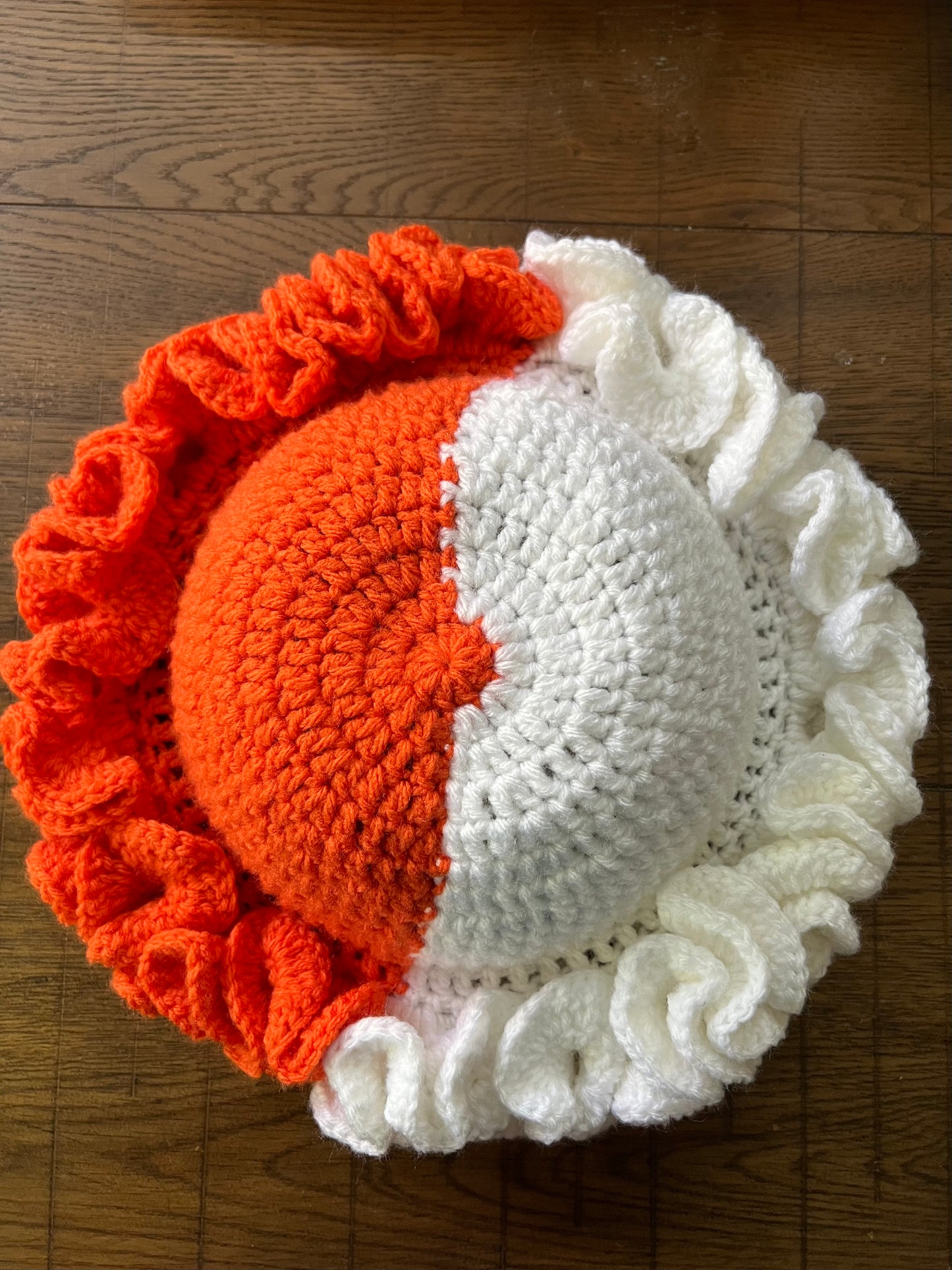 Ruffle hat (made to order)